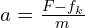 a=\frac{F-f_k}{m}