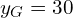 y_G=30