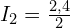 I_2=\frac{2,4}{2}