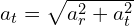 a_t=\sqrt{a_r^2+a_t^2}