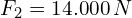 F_2=14.000\,N