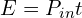 E=P_{in}t