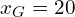 x_G=20