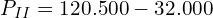 P_{II}=120.500-32.000