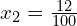 x_2=\frac{12}{100}