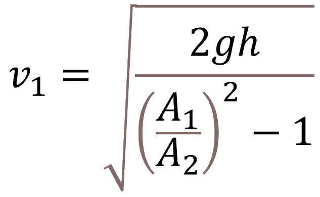 rumus venturimeter
