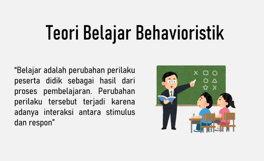 teori belajar behavioristik