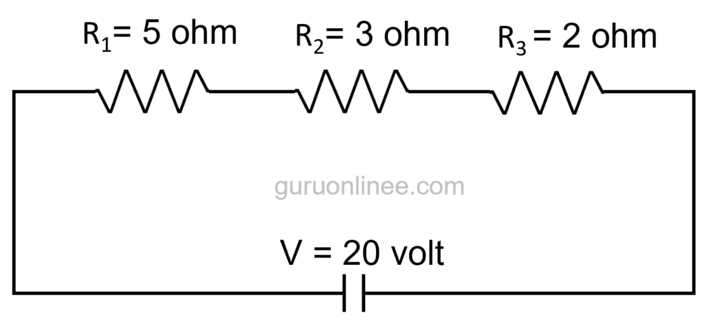 contoh soal rangkaian seri resistor