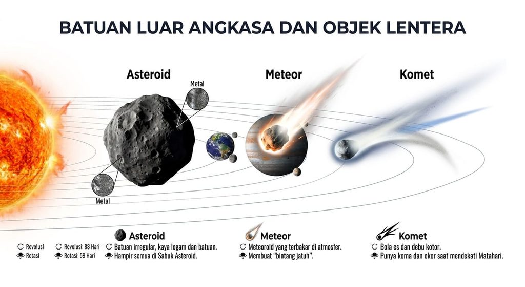 asteroid meteor komet