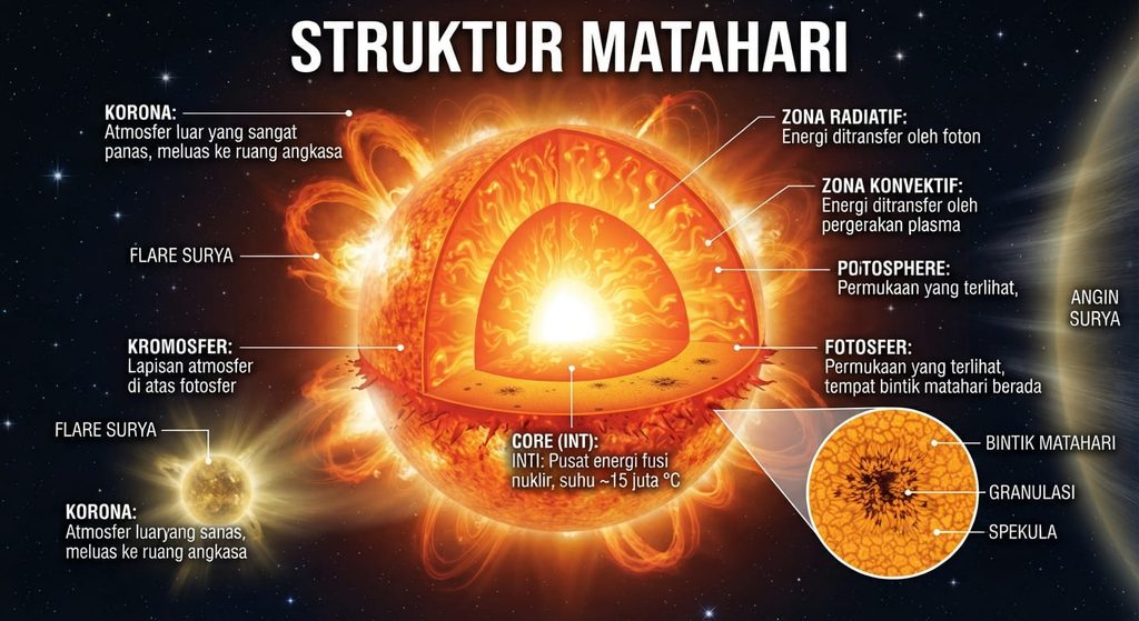 struktur matahari